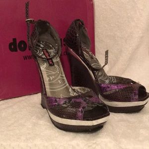 Purple Nalyn Dollhouse 5.5 inch wedges